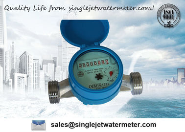 OEM paste Magnetische Digitale Enige Straalwatermeter, Meter van het Messings de Gemeentelijke Water aan