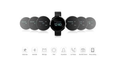 D360 Bluetooth-het Slimme Horloge van Pedometersporten voor Androïde/IOS Telefoon